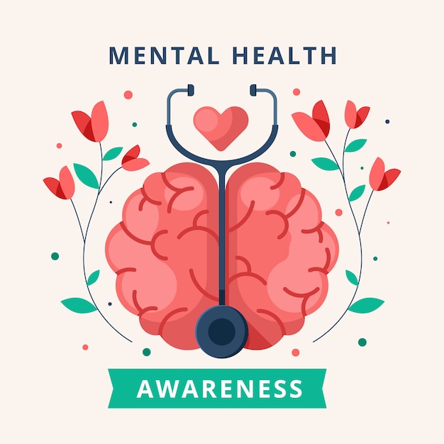 Free Vector | Mental health awareness concept