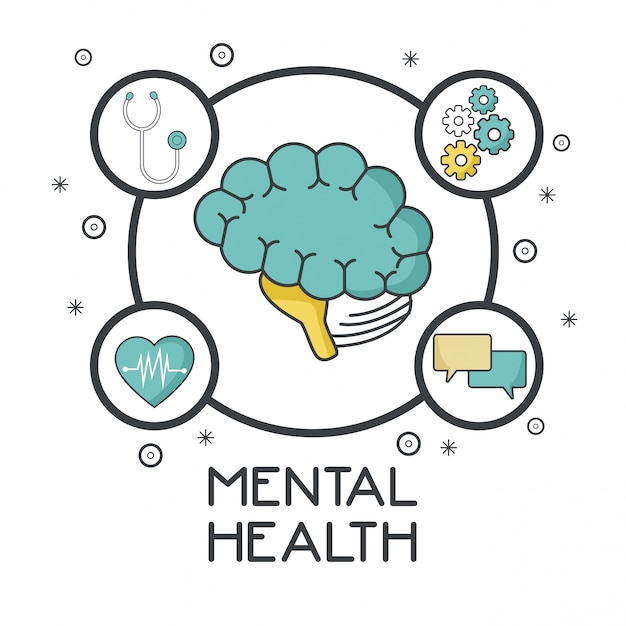 Premium Vector | Mental health design