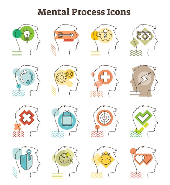 premium-vector-mental-process-vector-icons-collection