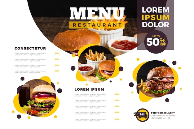 Digital Menu Templates Free