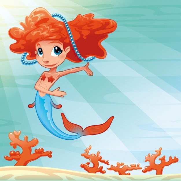 Mermaid background design