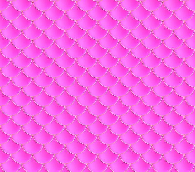 Mermaid scales fish squama pink seamless pattern color