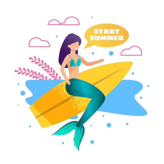 Free Free 307 Mermaid Banner Svg SVG PNG EPS DXF File