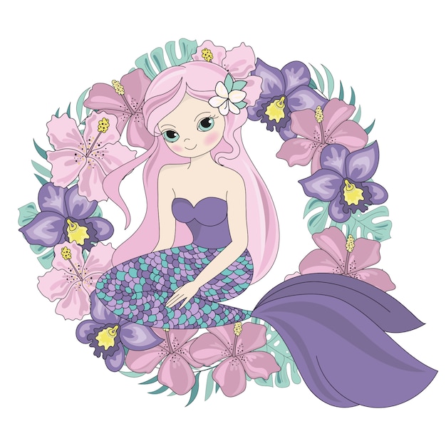 Free Free 304 Mermaid Wreath Svg SVG PNG EPS DXF File