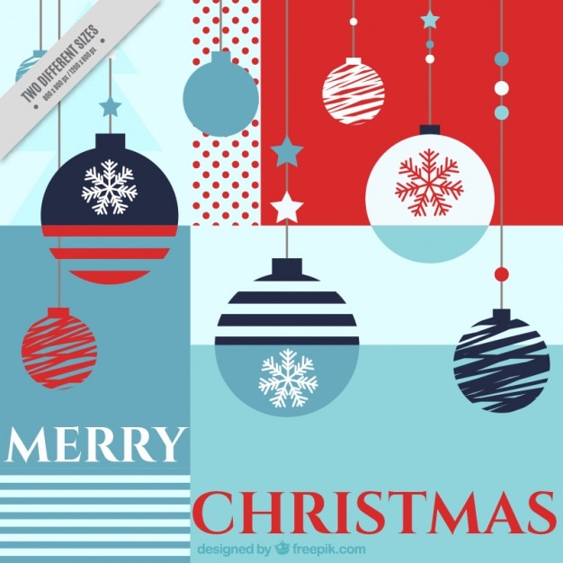 Download Merry christmas background with geometric shapes | Free Vector