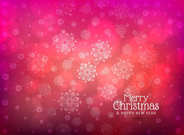 Merry christmas background with snowflakes Premium Vector
