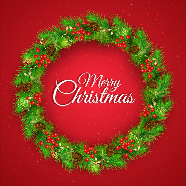 Premium Vector | Merry christmas background.