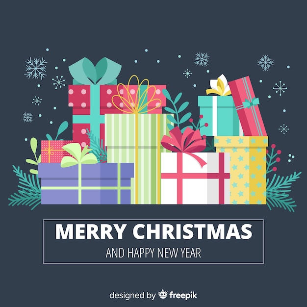 Merry christmas background Free Vector