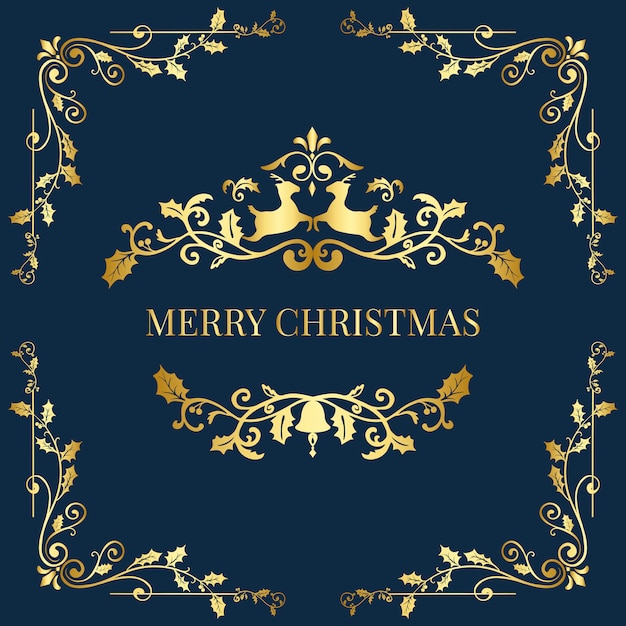 Free Vector | Merry christmas badge design vector