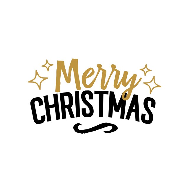 Download Free Vector Merry Christmas Creative Lettering SVG Cut Files
