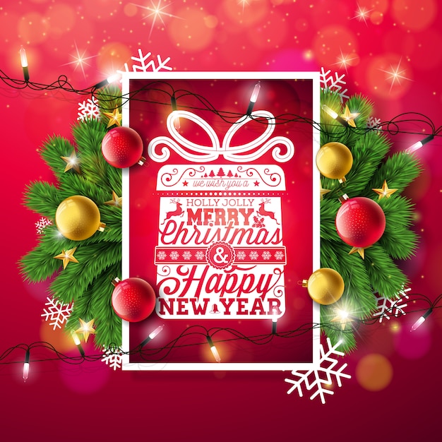 Premium Vector | Merry christmas design