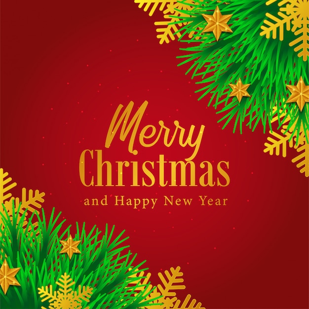 Premium Vector | Merry christmas garland