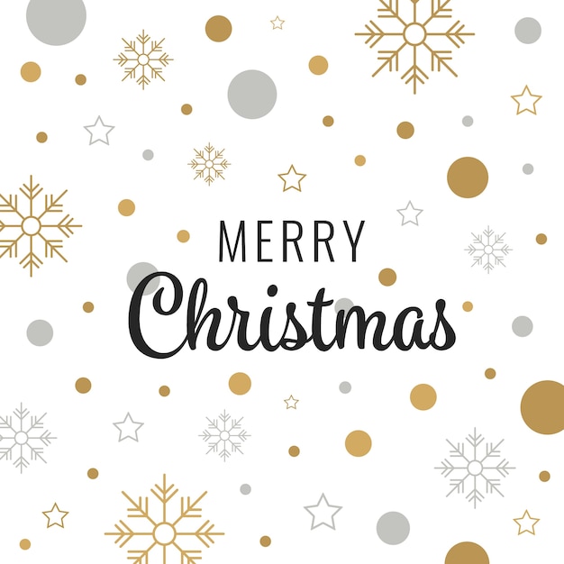 Premium Vector | Merry christmas gold lettering design