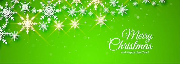 Download Merry christmas green banner Vector | Free Download