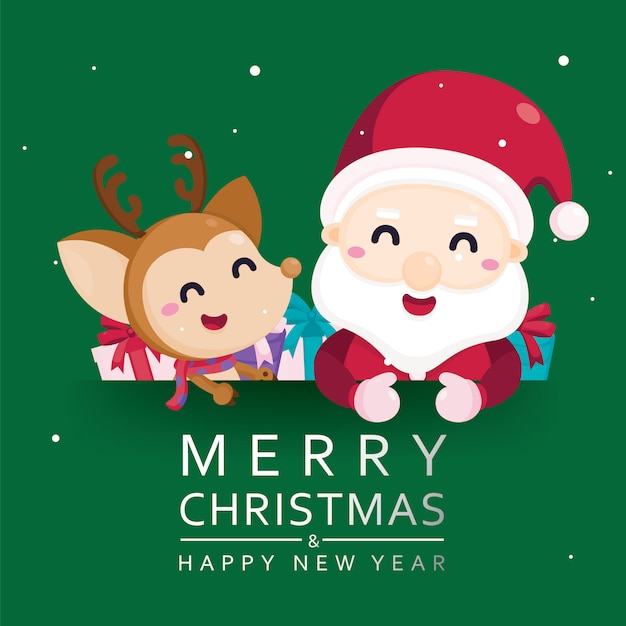 Download Animated Cute Cartoon Merry Christmas Santa Claus