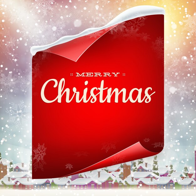 Premium Vector | Merry christmas greeting card.