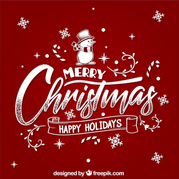 Free Vector Merry Christmas And Happy Holidays