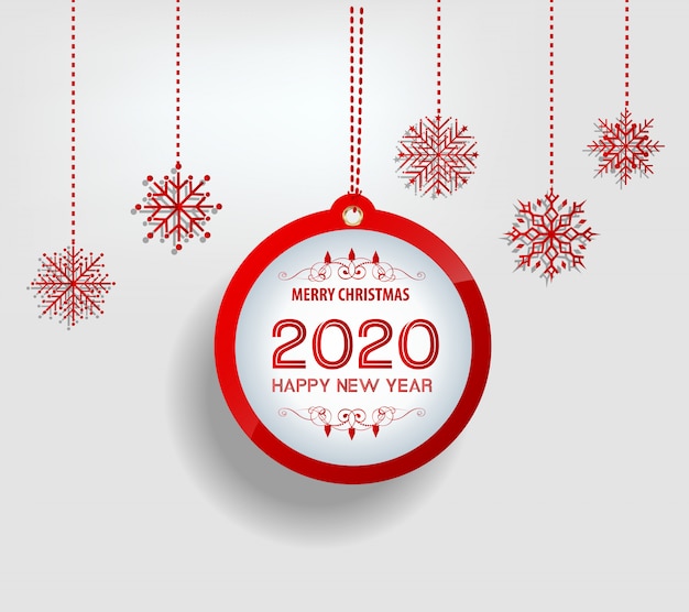 Merry christmas and happy new year 2020 year of the rat | Premium Vector