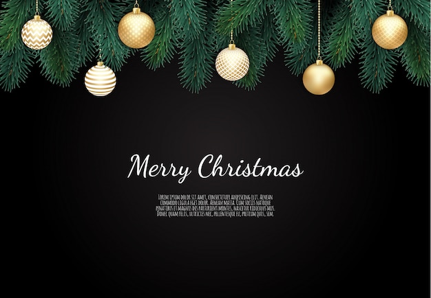 Premium Vector | Merry christmas and happy new year background