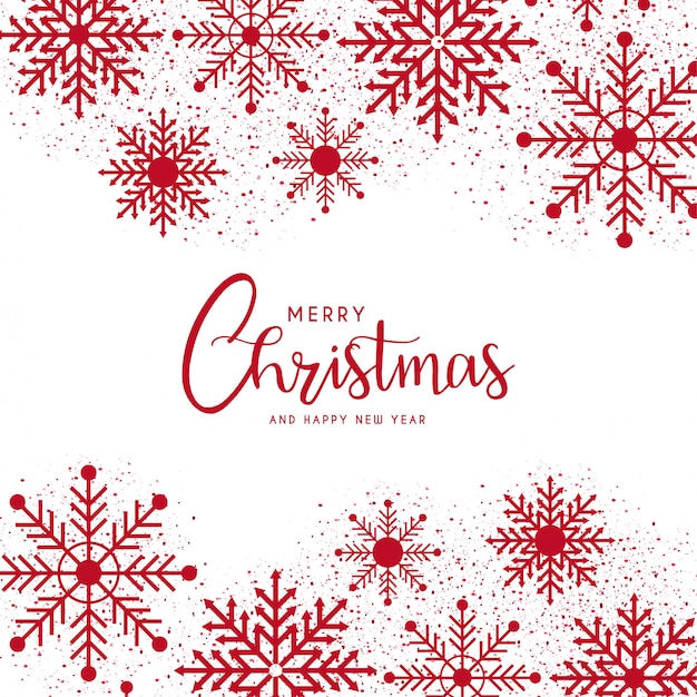 Merry christmas and happy new year card template Vector | Free Download