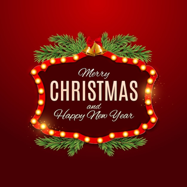 Premium Vector | Merry christmas and happy new year posters