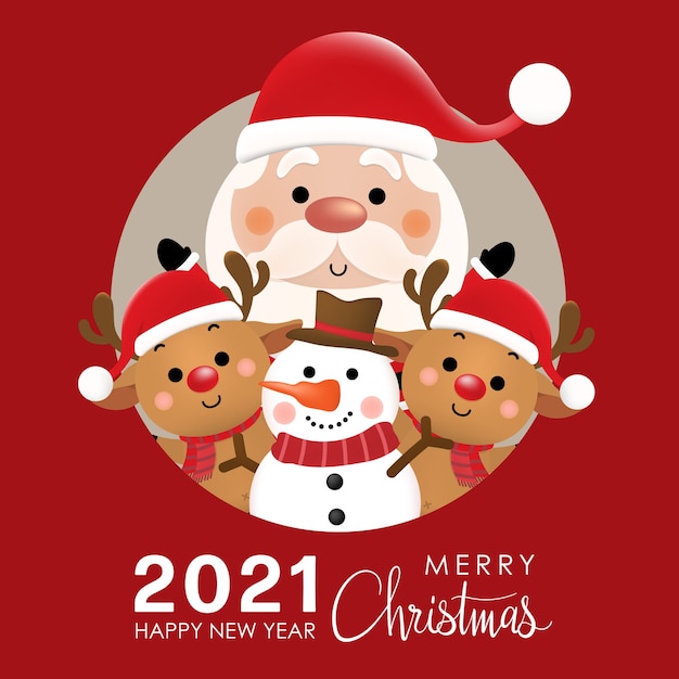 Premium Vector Merry Christmas And Happy New Year With
