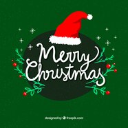 Merry Christmas In Cursive Lettering Vector Free Download