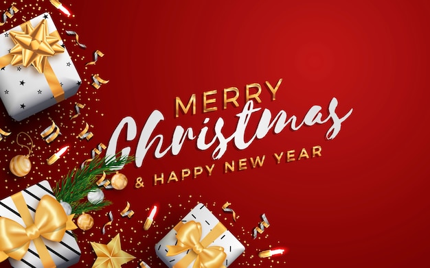 Premium Vector | Merry christmas layout social media banner or flyer ...