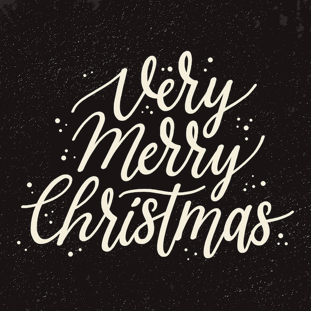 Free Vector | Merry christmas lettering