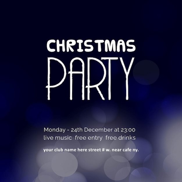 Christmas Party Invitation Background