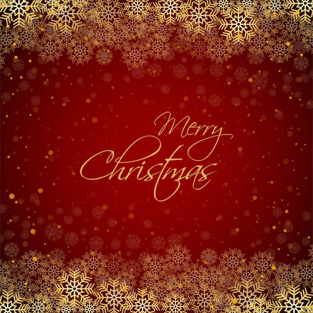 Free Vector | Merry christmas red background with snowflakes