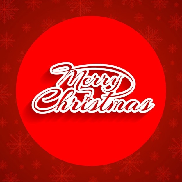 Free Vector | Merry christmas red background