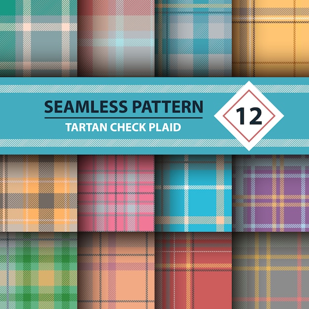 Merry christmas seamless patterns. Premium Vector