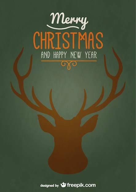 Free Vector | Merry christmas seasonal card