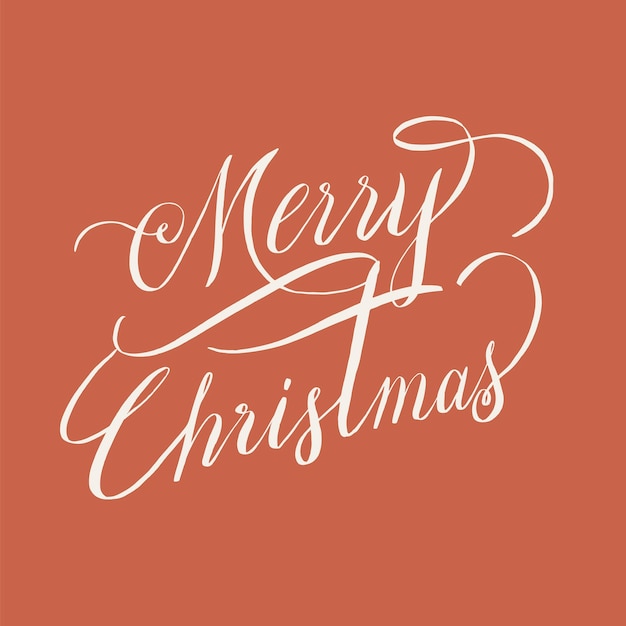 Free Vector | Merry christmas typography style