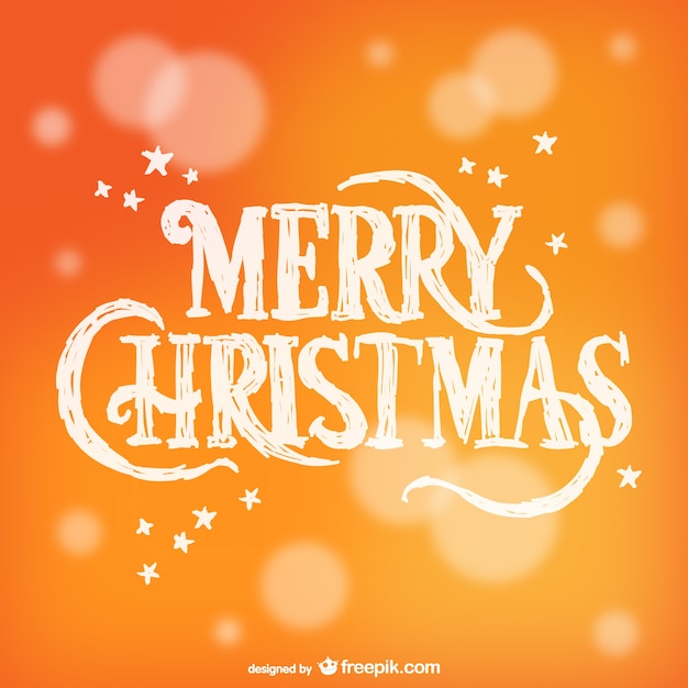 Merry Christmas typography vector Vector | Free Download