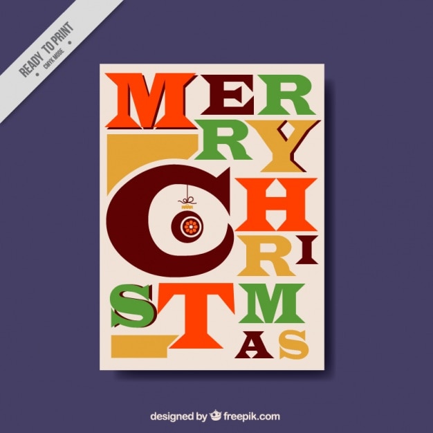 Download Download Vector Merry Christmas With A Creative Card Vectorpicker SVG Cut Files
