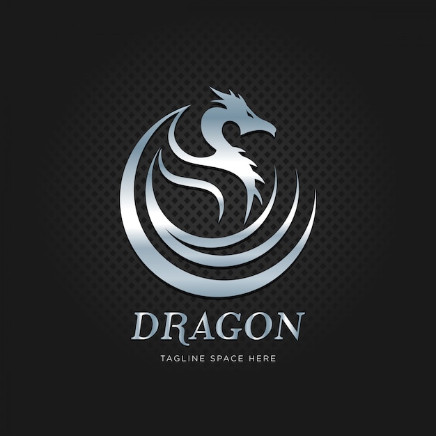 Download Free Metal Silver Dragon Logo Premium Vector Use our free logo maker to create a logo and build your brand. Put your logo on business cards, promotional products, or your website for brand visibility.