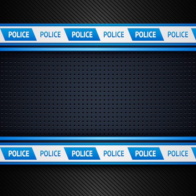 Premium Vector Metallic Perforated Police Background