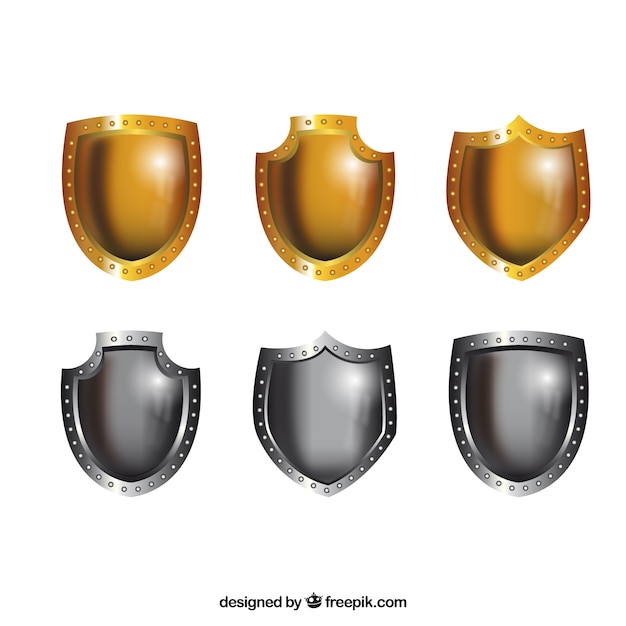 Metallic shields