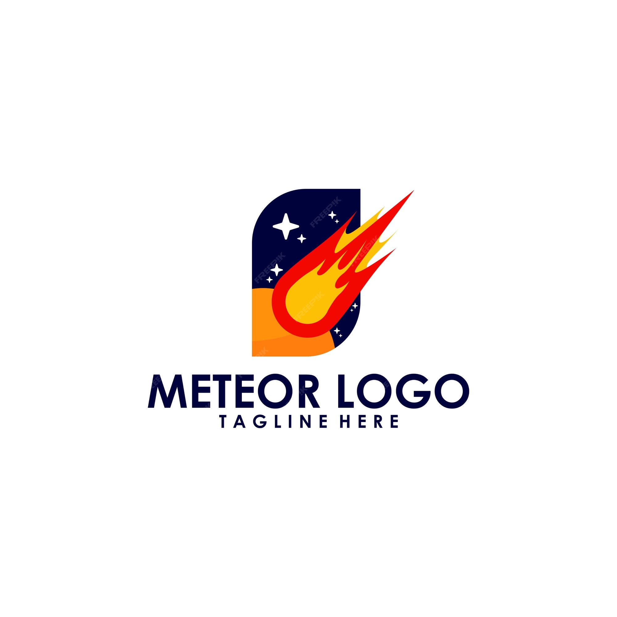 Premium Vector | Meteor logo