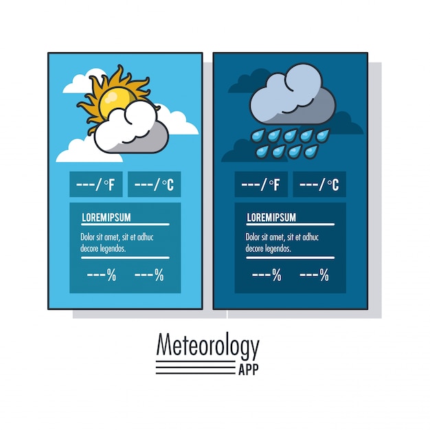 Premium Vector | Meteorology infographic report