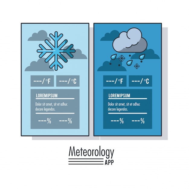 Premium Vector | Meteorology infographic report