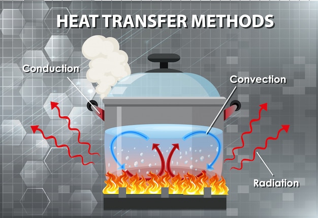 Free Vector | Methods of heat transfer