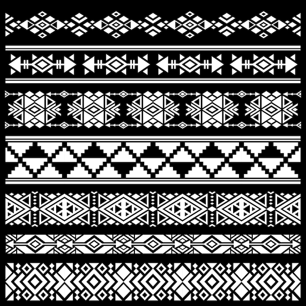 Premium Vector | Mexican, american tribal art decor vector