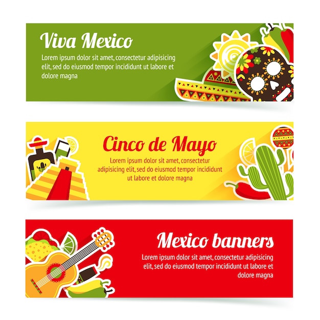 free-vector-mexican-banners-set