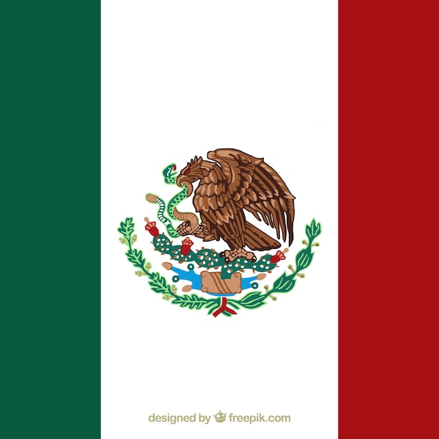 Download Mexican flag background | Free Vector
