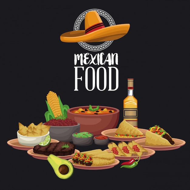 Mexican food brochure Vector | Premium Download