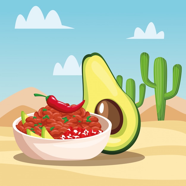 Premium Vector | Mexican food cartoons