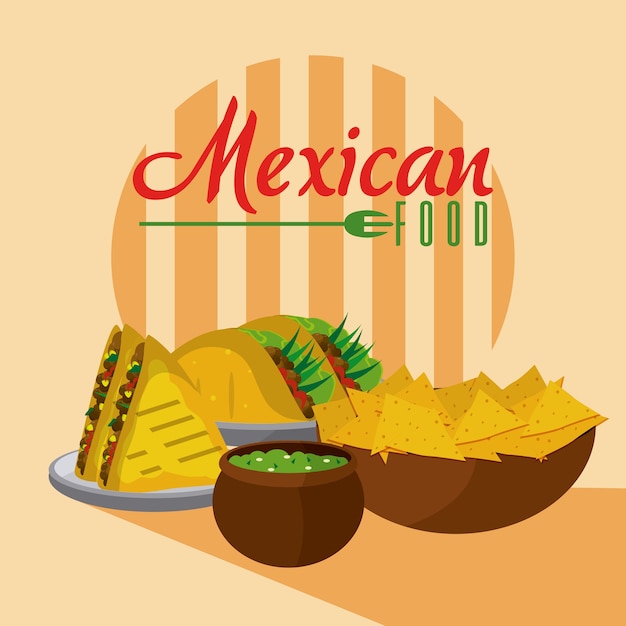 Premium Vector | Mexican food menu card vector illustration graphic design